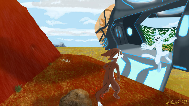 Fullbody Cel Shaded Two Chars + BG Fullbody Cel Shaded Two Chars + BG