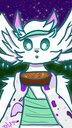 Halfbody Cel Shaded + Full Render BG